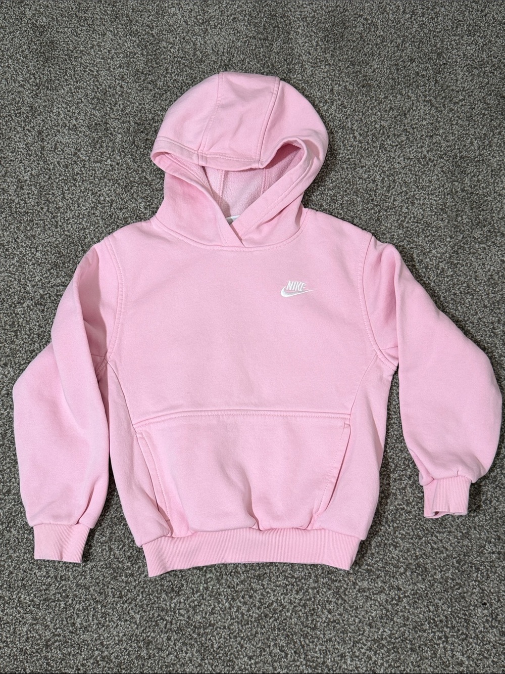 Nike Kids Light Pink Hooded Sweatshirt